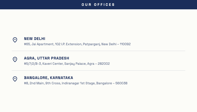 Back of visiting card